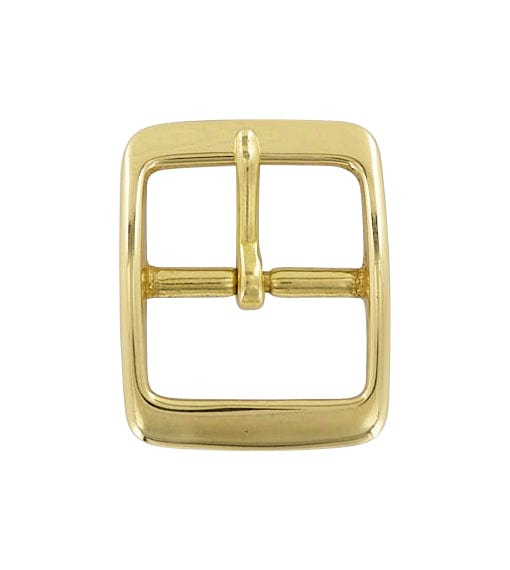 Ohio Travel Bag 1 1/4" Brass, Center Bar Buckle, Solid Brass, #C-1343-SB C-1343-SB