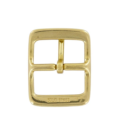 Ohio Travel Bag 1 1/4" Brass, Center Bar Buckle, Solid Brass, #C-1343-SB C-1343-SB