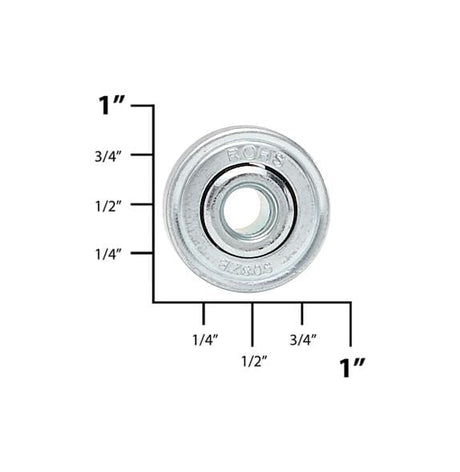 Ohio Travel Bag 6.1mm hole, Silver, Wheel Bearing, Style B, Steel, #BEAR-5 BEAR-5