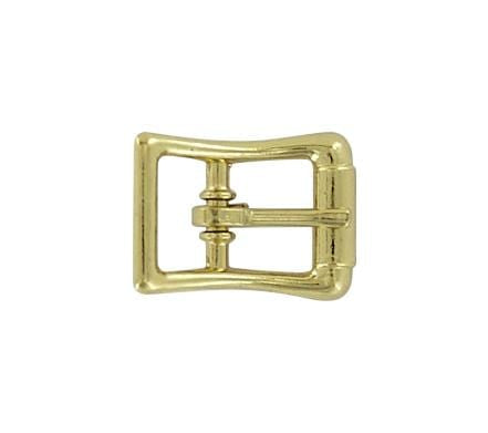 Ohio Travel Bag Buckles 1/2" Brass, Immitation Roller Center Bar Buckle, Zinc Alloy, #C-54-1-2-BP C-54-1-2-BP