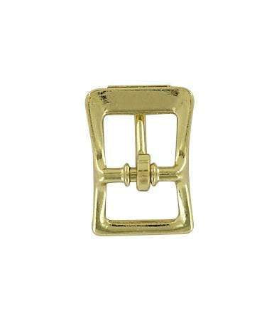 Ohio Travel Bag Buckles 1/2" Brass, Immitation Roller Center Bar Buckle, Zinc Alloy, #C-54-1-2-BP C-54-1-2-BP