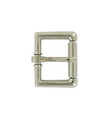 Ohio Travel Bag Buckles 1" Nickel, Heel Bar Roller Buckle, Zinc Alloy, #C-1355-1-NP C-1355-1-NP