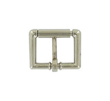 Ohio Travel Bag Buckles 1" Nickel, Heel Bar Roller Buckle, Zinc Alloy, #C-1355-1-NP C-1355-1-NP