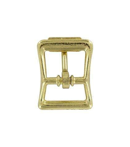 Ohio Travel Bag Buckles 5/8" Brass, Immitation Roller Center Bar Buckle, Zinc Alloy, #C-54-5-8-BP C-54-5-8-BP