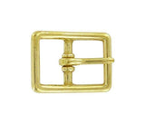 Ohio Travel Bag Buckles 7/8" Brass, Center Bar Buckle, Solid Brass, #C-1464 C-1464