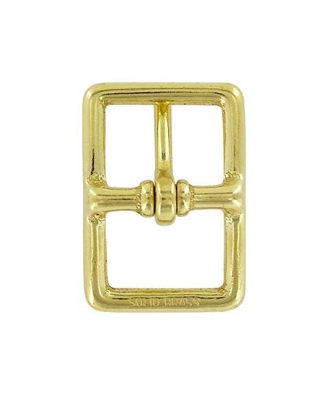 Ohio Travel Bag Buckles 7/8" Brass, Center Bar Buckle, Solid Brass, #C-1464 C-1464