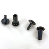 Ohio Travel Bag Fasteners 1/2' Black, Post & Cap, Plastic, #L-1694-1-2 L-1694-1-2