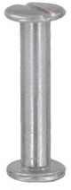 Ohio Travel Bag Fasteners 1" Nickel, Screw Post, Aluminum, #L-1262-1 L-1262-1