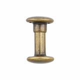 Ohio Travel Bag Fasteners 12mm Antique Brass, Double Cap Jiffy Rivet, steel, #A-339-ANTB A-339-ANTB