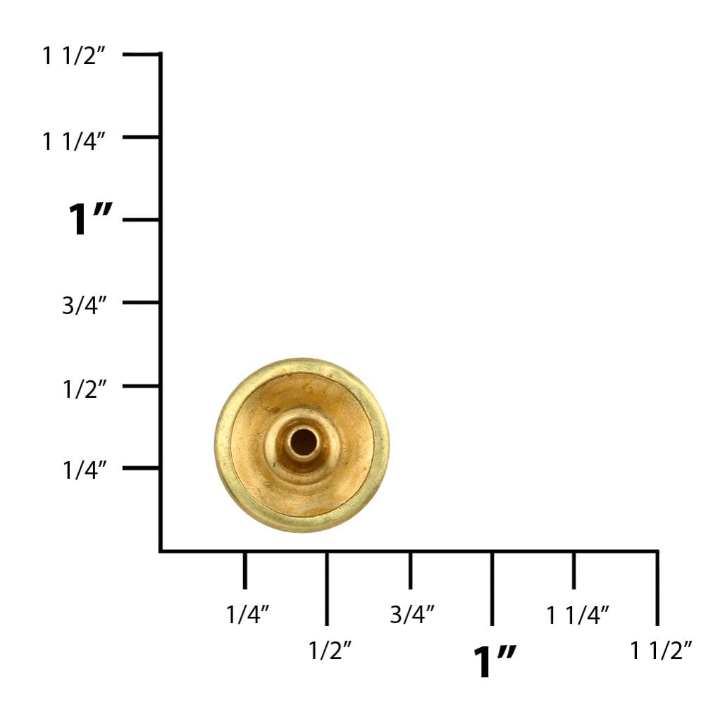 Ohio Travel Bag Fasteners Ligne 20 Brass, Dot Baby Durable Cap, Solid Brass, #12126-SB 12126-SB