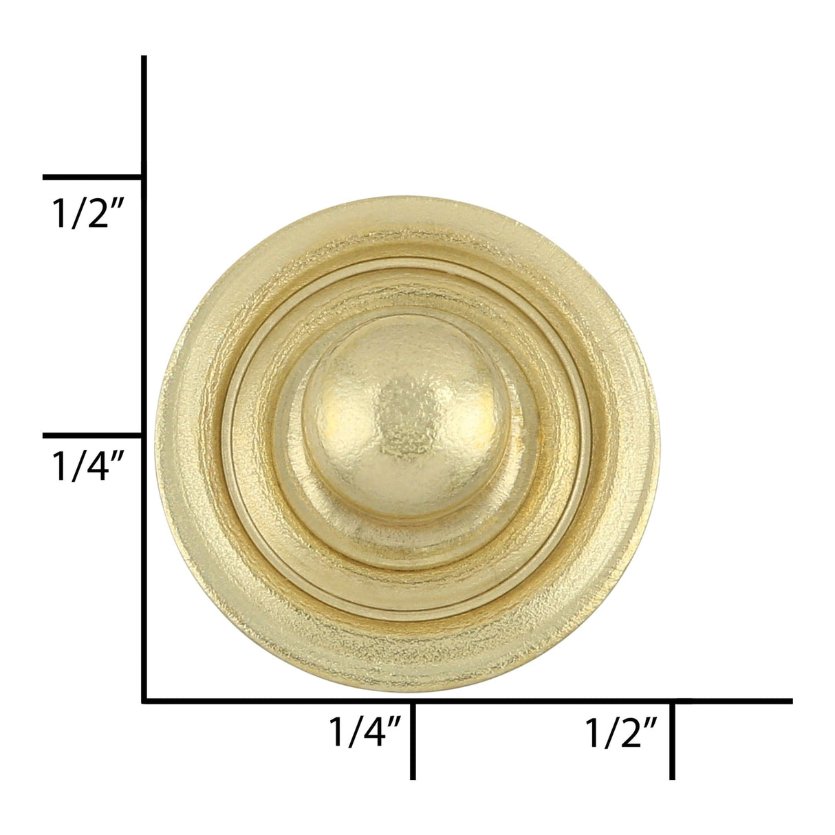 Ohio Travel Bag Fasteners Ligne 4 Brass, Parallel Spring Snap Stud, Solid Brass, #4374-SB 4374-SB