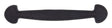 Ohio Travel Bag Handles 9 3/8" Black, Bean End Trunk Handle, Leather, #L-189-BLK L-189-BLK