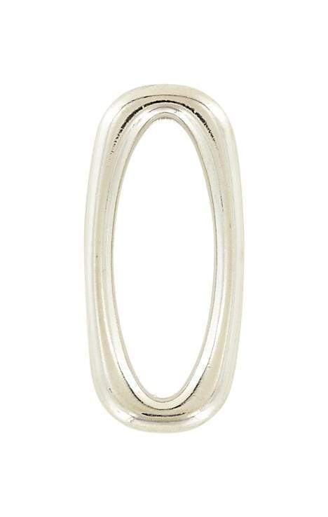 Ohio Travel Bag Rings & Slides 1 1/2" Nickel, Rectangular Ring, Zinc Alloy, #P-2988-NIC P-2988-NIC