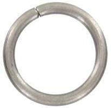 Ohio Travel Bag Rings & Slides 1/2" Antique Silver, Split Round Ring, Steel, #A-3-ANTS A-3-ANTS