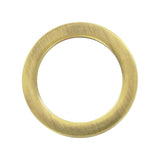 Ohio Travel Bag Rings & Slides 1" Antique Brass, Cast Flat Round Ring, Zinc Alloy, #P-2552-ANTB P-2552-ANTB