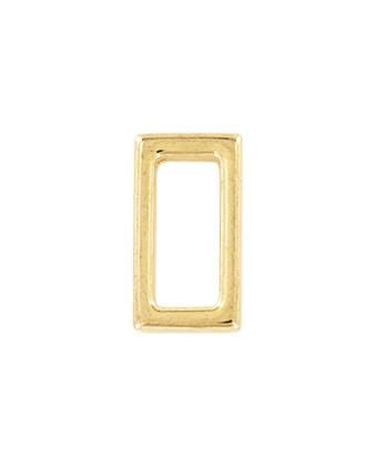 Ohio Travel Bag Rings & Slides 3/4" Gold, Flat Rectangular Ring, Zinc Alloy, #P-2422-GOLD P-2422-GOLD