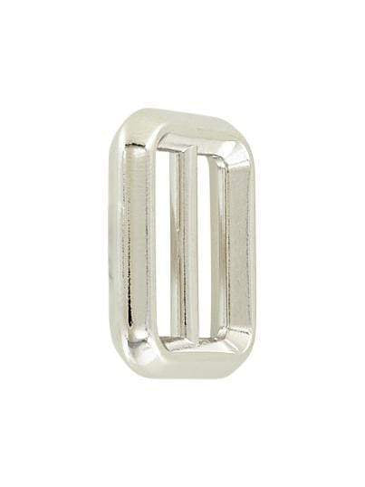 Ohio Travel Bag Rings & Slides 3/4" Nickel, Beveled Cast Double Loop, Zinc Alloy, #P-2893-NIC P-2893-NIC