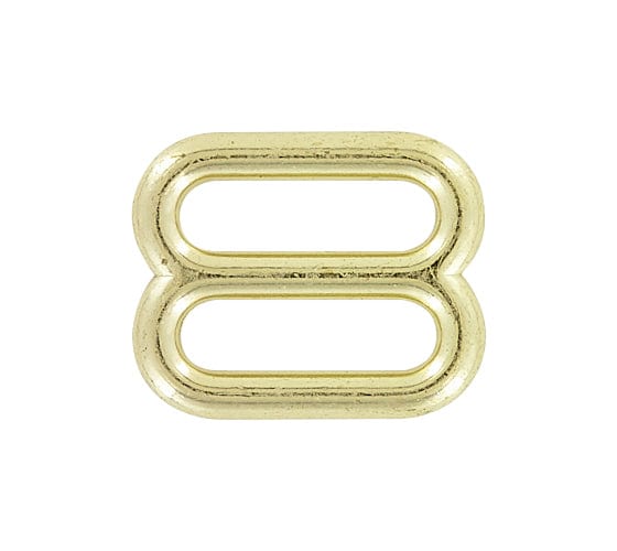 Ohio Travel Bag Rings & Slides 5/8" Brass, Cast Slide, Zinc Alloy, #C-1187-BP C-1187-BP