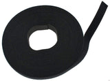 Ohio Travel Bag Strapping 1" Black, Back To Back Hook & Loop, Nylon, #VEL-3 VEL-3