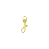 1/4" Brass, Bolt Swivel Snap Hook, Zinc Alloy, #P-1782-BP