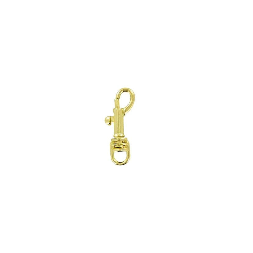 1/4" Brass, Bolt Swivel Snap Hook, Zinc Alloy, #P-1782-BP