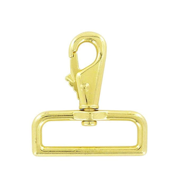 2 Shiny Nickel, Lever Swivel Snap Hook, Zinc Alloy-PK4, #P-2027-NP