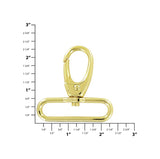 Ohio Travel Bag Swivel Snaps 2" Shiny Gold, Lever Swivel Snap Hook, Zinc Alloy, #P-3139-GOLD P-3139-GOLD