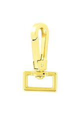 Ohio Travel Bag Swivel Snaps 3/4" Shiny Gold, Lever Flat Profile Swivel Snap, Zinc Alloy, #P-3129-GOLD P-3129-GOLD