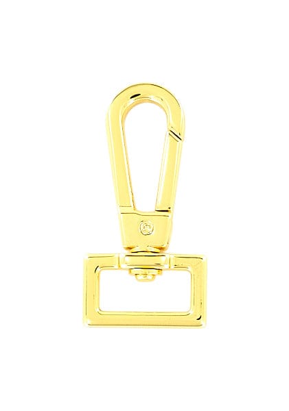 Ohio Travel Bag Swivel Snaps 3/4" Shiny Gold, Lever Flat Profile Swivel Snap, Zinc Alloy, #P-3129-GOLD P-3129-GOLD