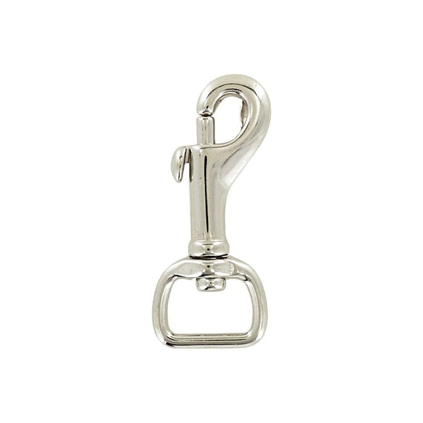 3/4 Nickel, Bolt Swivel Snap Hook, Malleable Iron, #C-1041-3-4