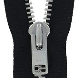 Ohio Travel Bag Zippers #9 Jacket Zipper 36in Black With Aluminum, #9JK-36-BLK-N 9JK-36-BLK-N